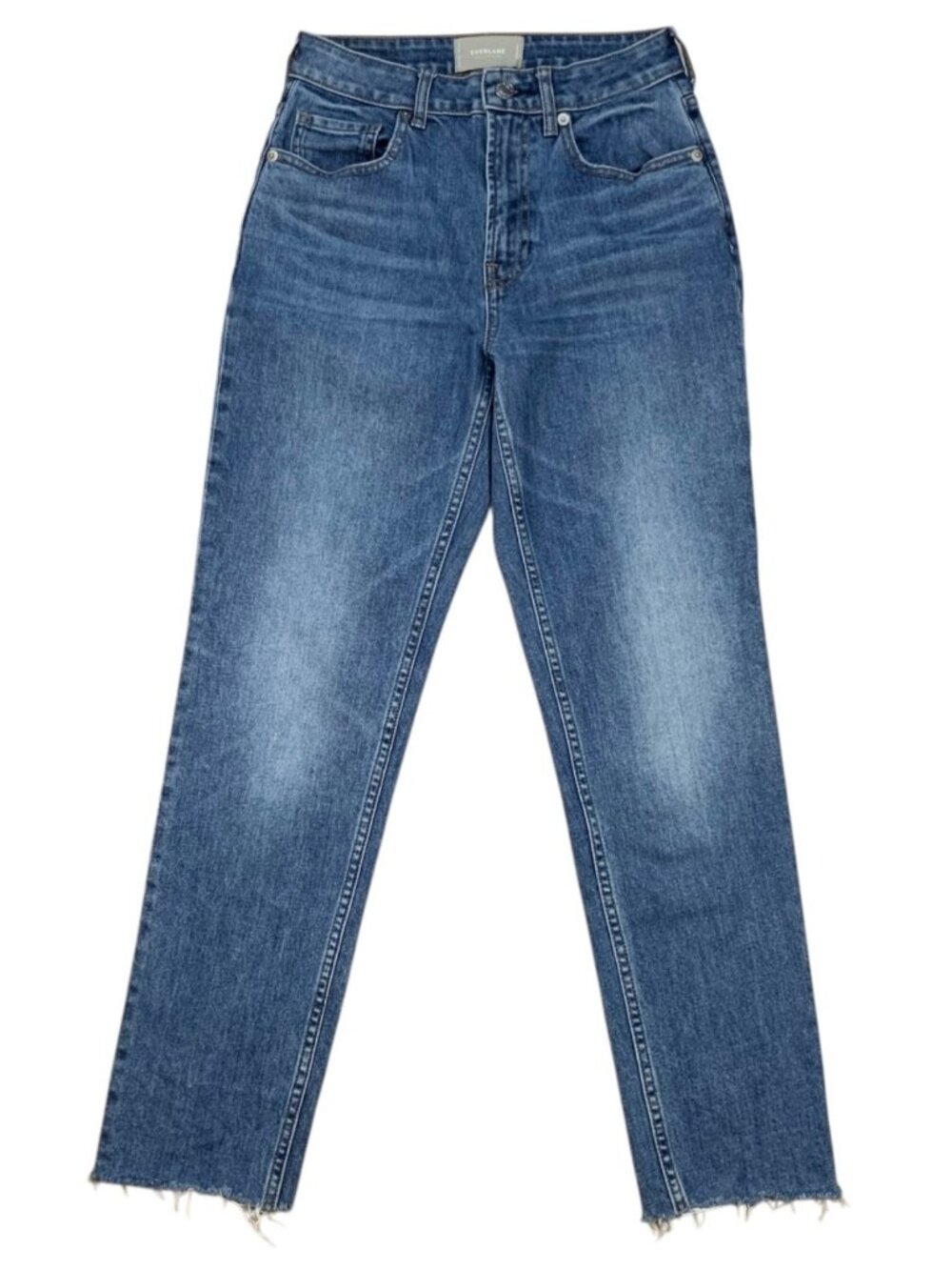 Everlane The Curvy Cheeky Jean 25 Blue High Rise